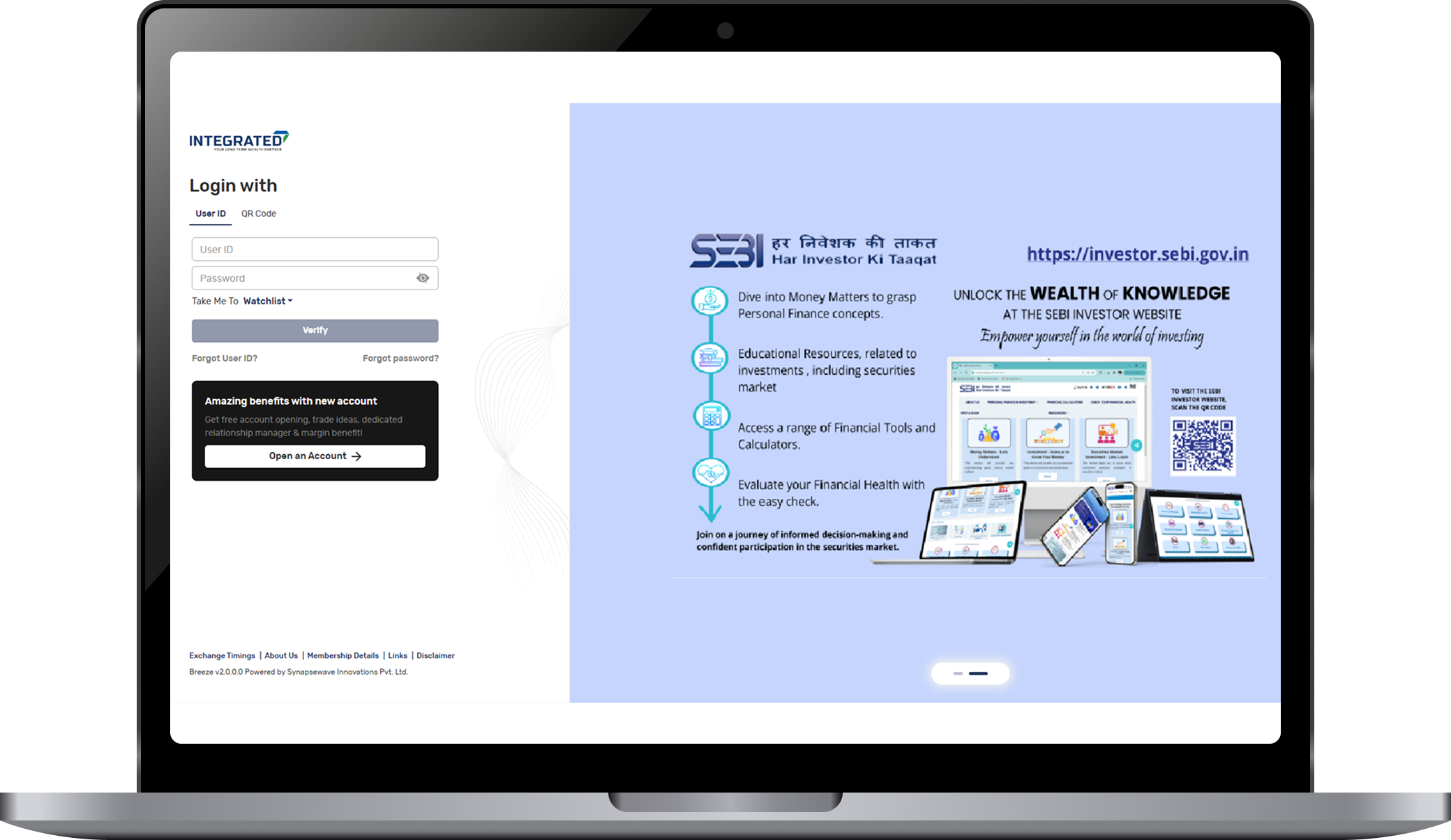 Existing Portal Mockup